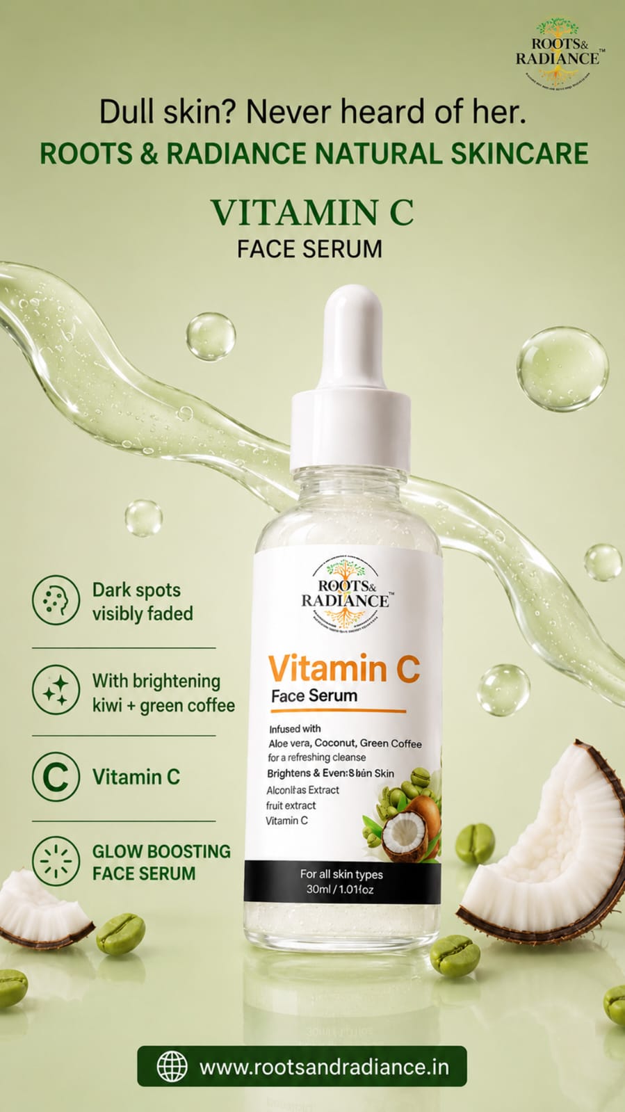 Vitamin C Face Serum for Glowing Skin | Brightening & Hydrating Serum product image